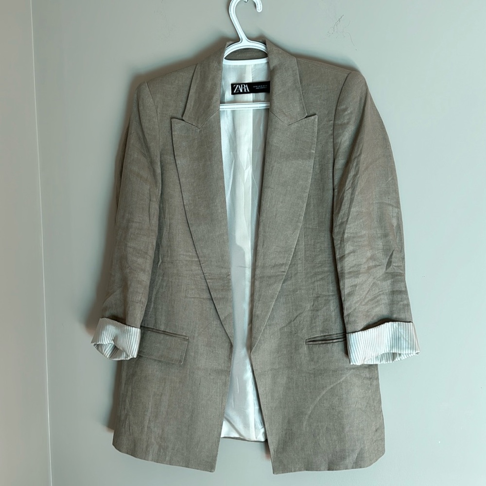 ZARA LINEN BLAZER